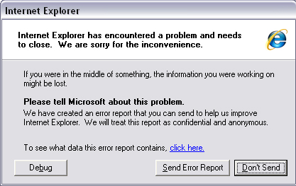 "Windows Error"